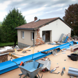 Extension de maison avec véranda-salle à manger La Trinité